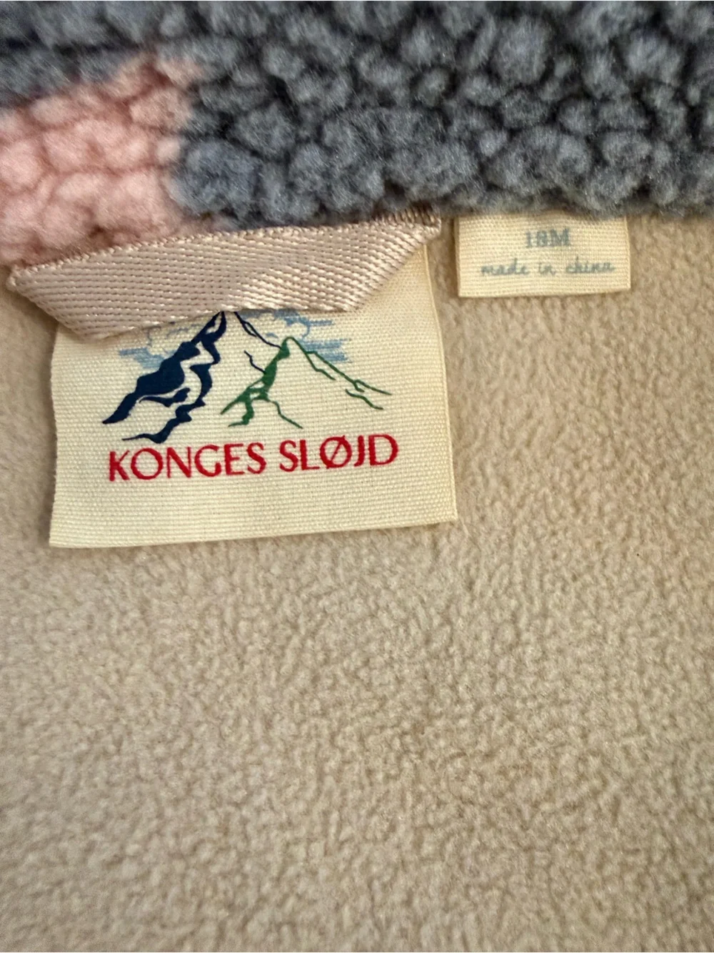 Konges Girls Fleece — Pink Bows